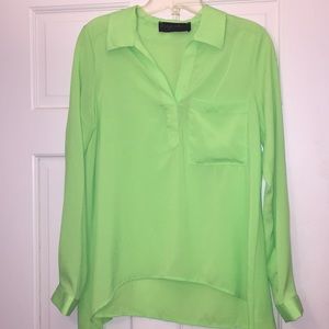 Vintage Havana silk green top